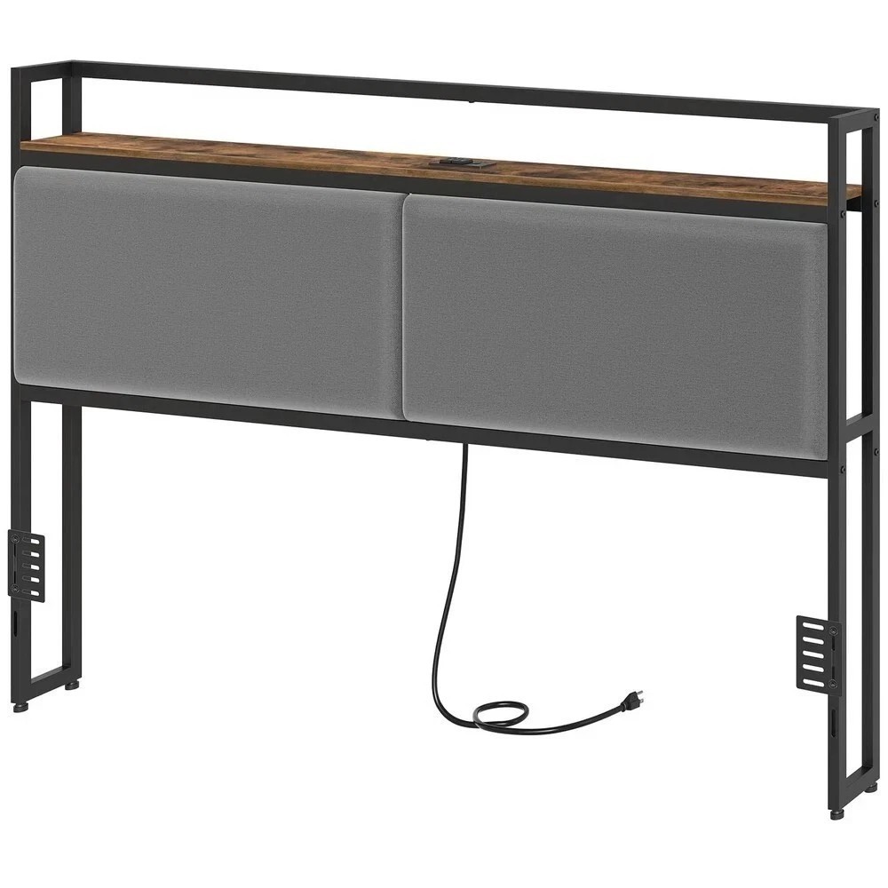King Size Headboard Only, Upholstered Head Board with Charging Station, King ...