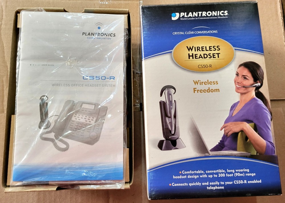 Plantronics CS50-R Wireless Headband Professional Headset System - NO USB.