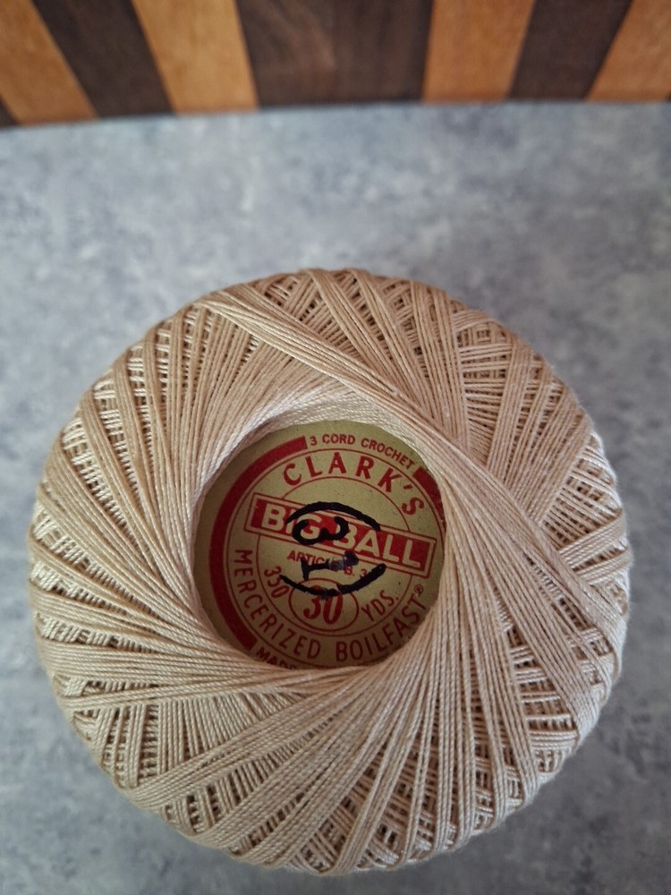 Clark's Big Ball Mercerized Boilfast Crochet Thread