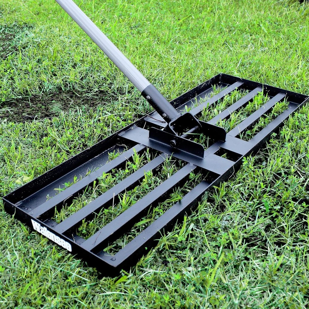 Heavy-Duty Lawn Leveling Rake - Effort-Saving Tool for Perfect Soil Smoothness