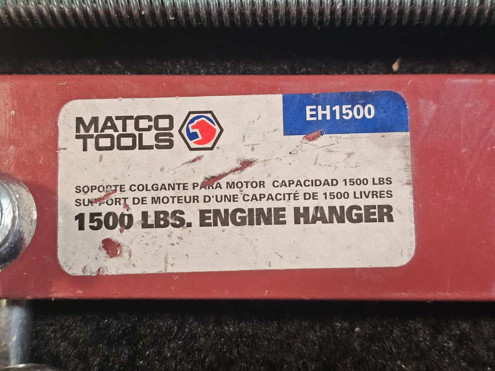 Matco Tools EH1500 1500Lbs 18"L Engine Hanger, Burgundy