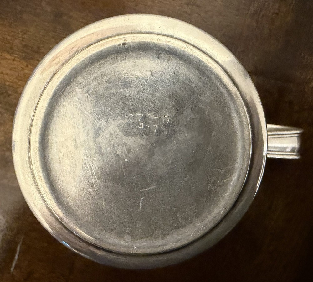 GORHAM Antique STERLING Squirrel Baby Cup With Handle