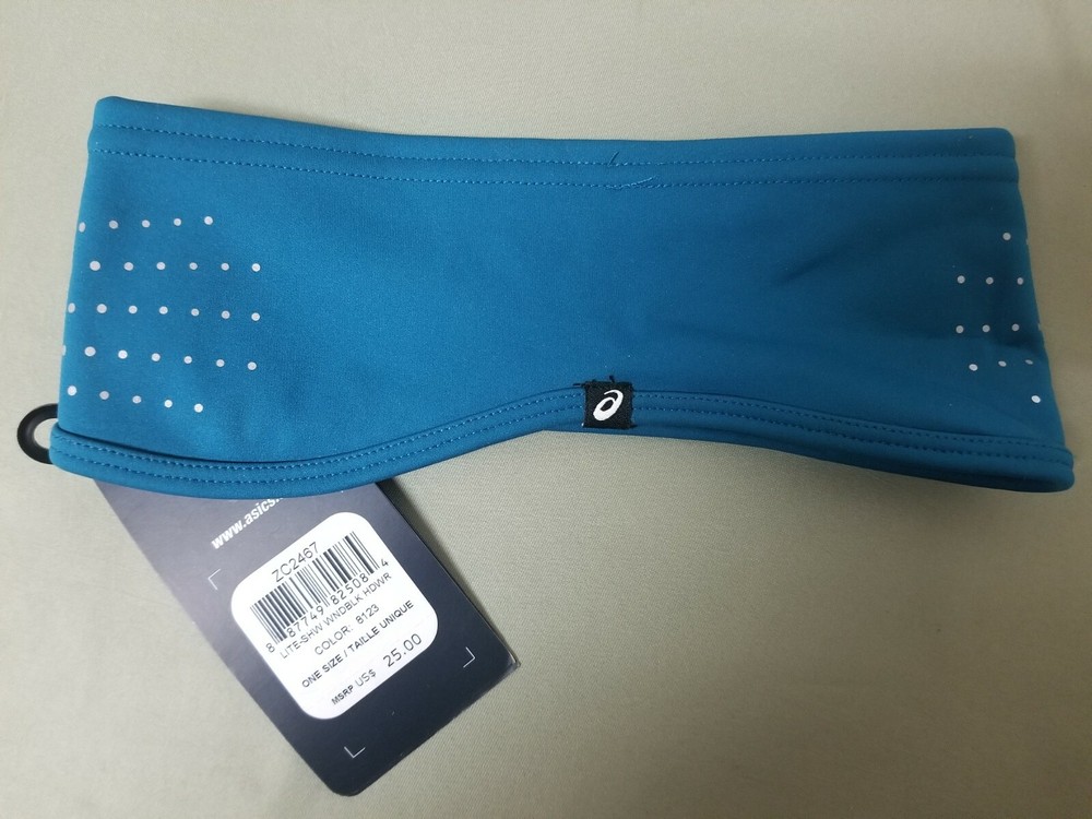 New Asics Lite-Show Wind Block Headband.