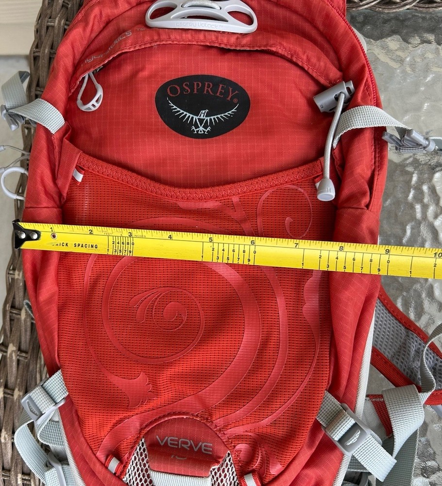 OSPREY "Verve 10" Hydration Pack ***BLADDER INCLUDED** Red