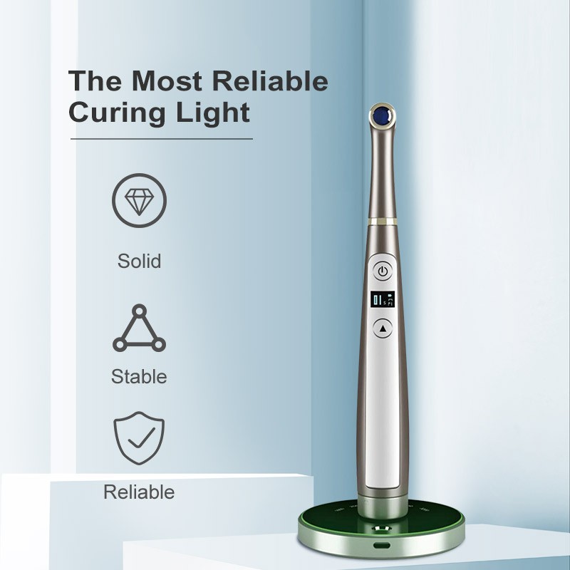 Dental Wireless LED Curing Light 1 Second Curing 3200mW/cm² with 4 Powerful LEDs