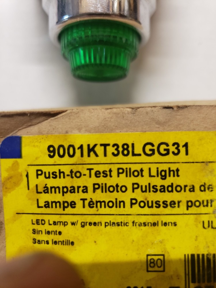 PUSH TO TEST PILOT LIGHT 9001KT38LGG31 SQUARE D