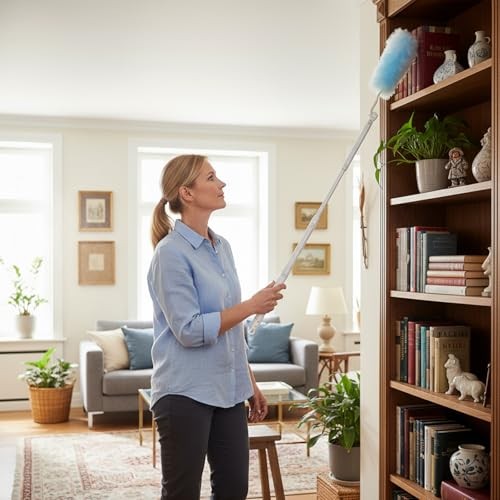 60 Count Duster Refills, 360° Heavy Duty Dusters Kit Disposable Microfibre