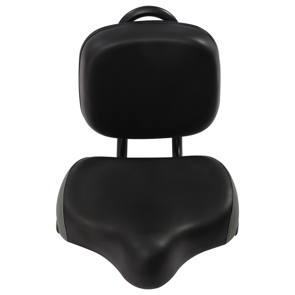 Large Backrest Saddle Bikes Bicycle Tricycle Saddle Seat with Backrest Black