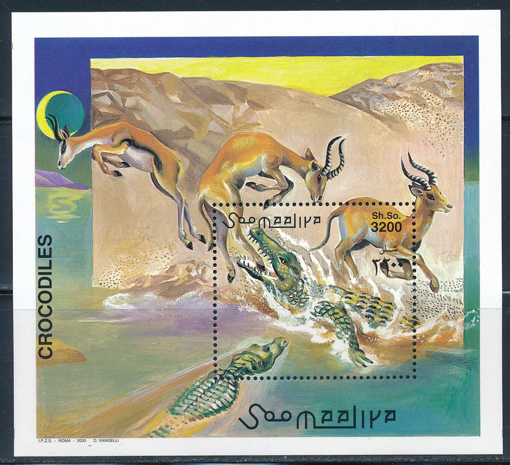 Somalia - MNH Sheet Wild Animals Crocodiles (2000)