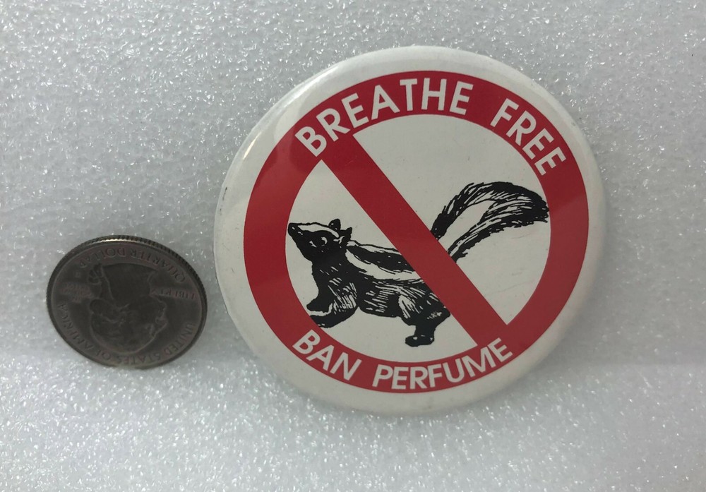 Breathe Free Ban Perfume Pin