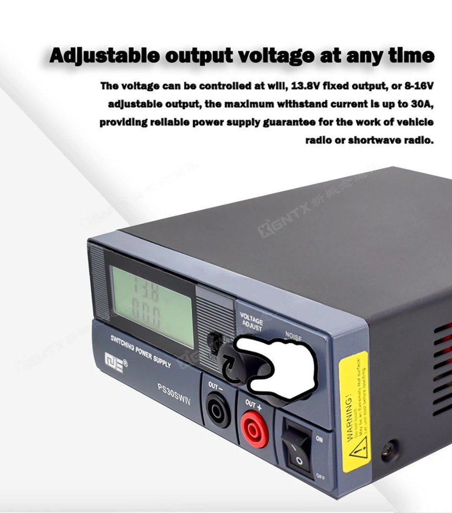PS30SWIV 13.8V 30A Adjustable Linear Power Supply Communication Switching Power