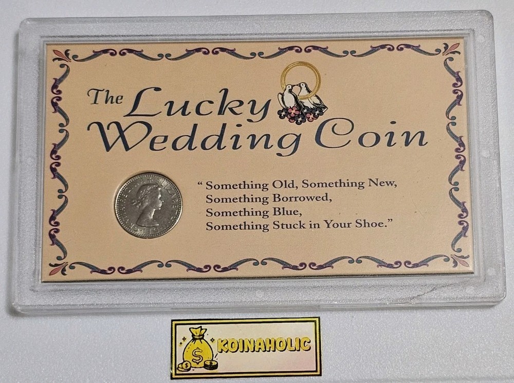 1966 Lucky Wedding Six Pence Coin Great Wedding Gift. 🎁 Pulled From Storage