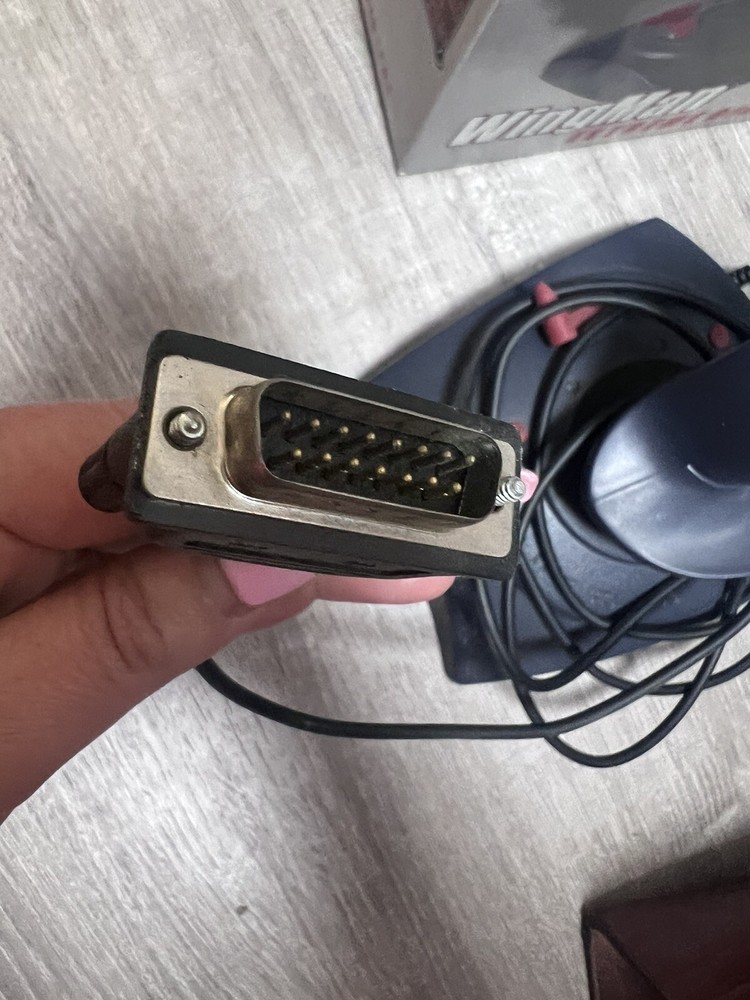 Vintage Logitech Wingman Extreme Digital 3D Joystick In Original Box EUC