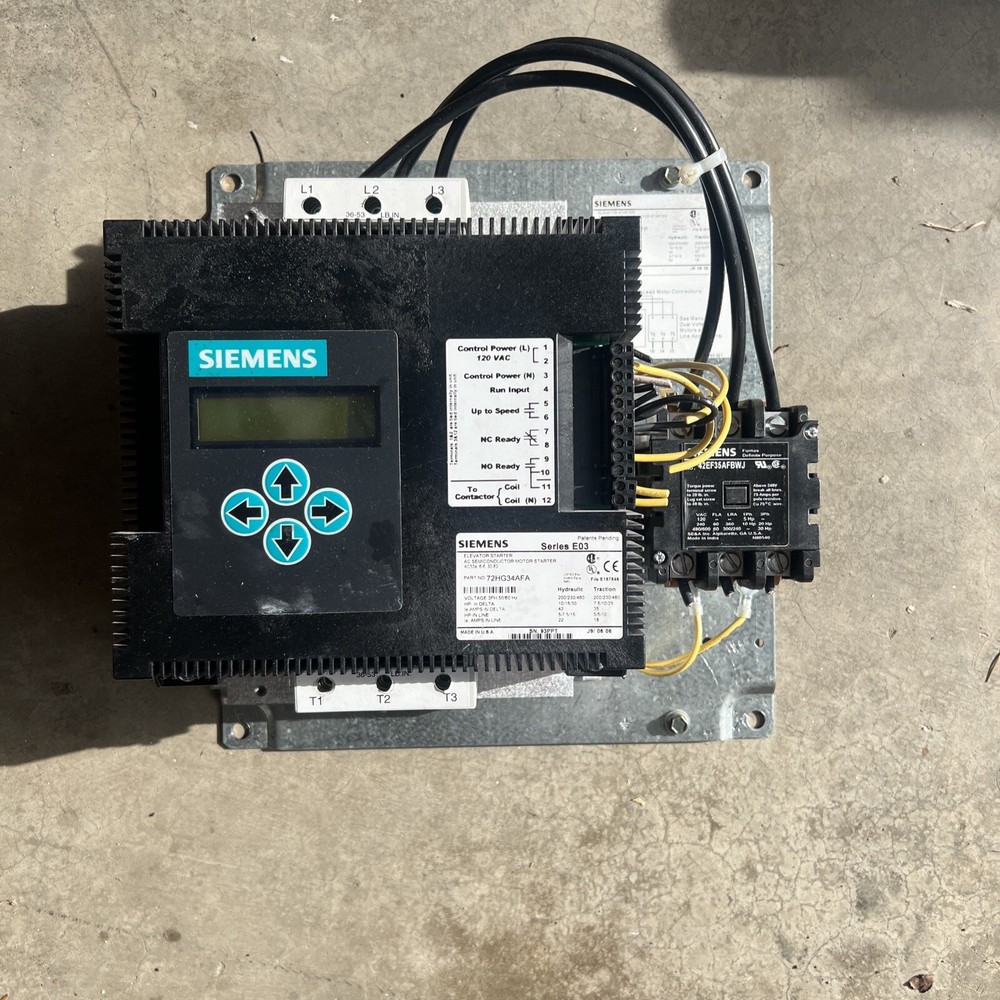 Siemens 72HG34AFA Elevator Soft Start