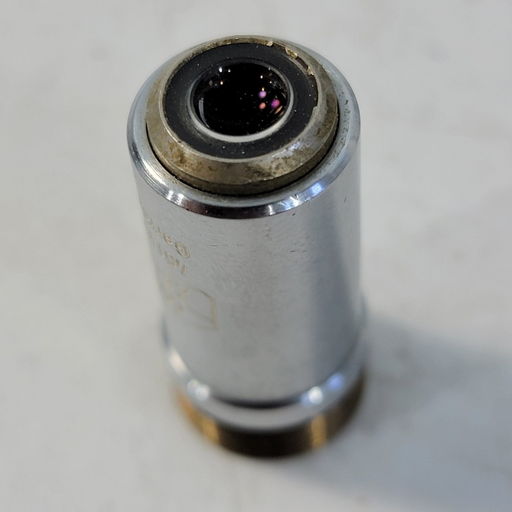 ZEISS 10x Epiplan Microscope Objective 10/0,2 Inf/1,5 w/ White Text