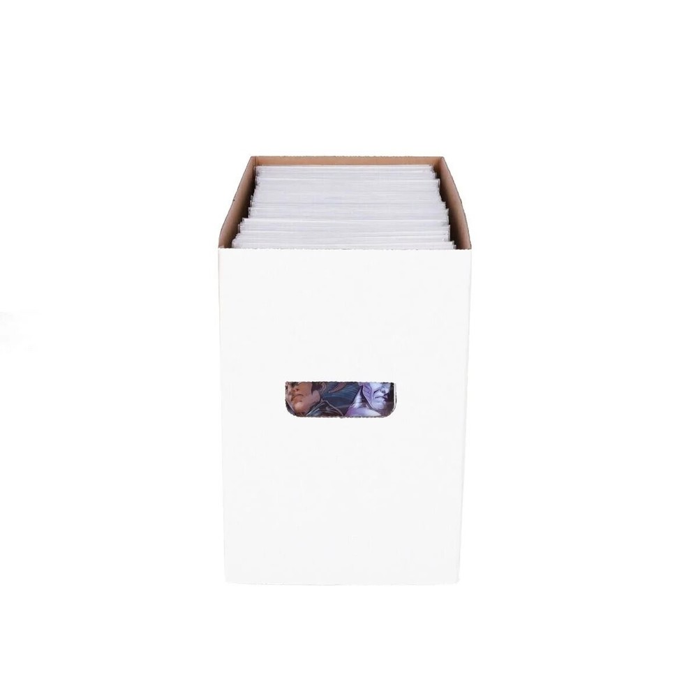 2 BCW Quality Short Comic Book Storage Boxes Thick & Stackable White Cardboard
