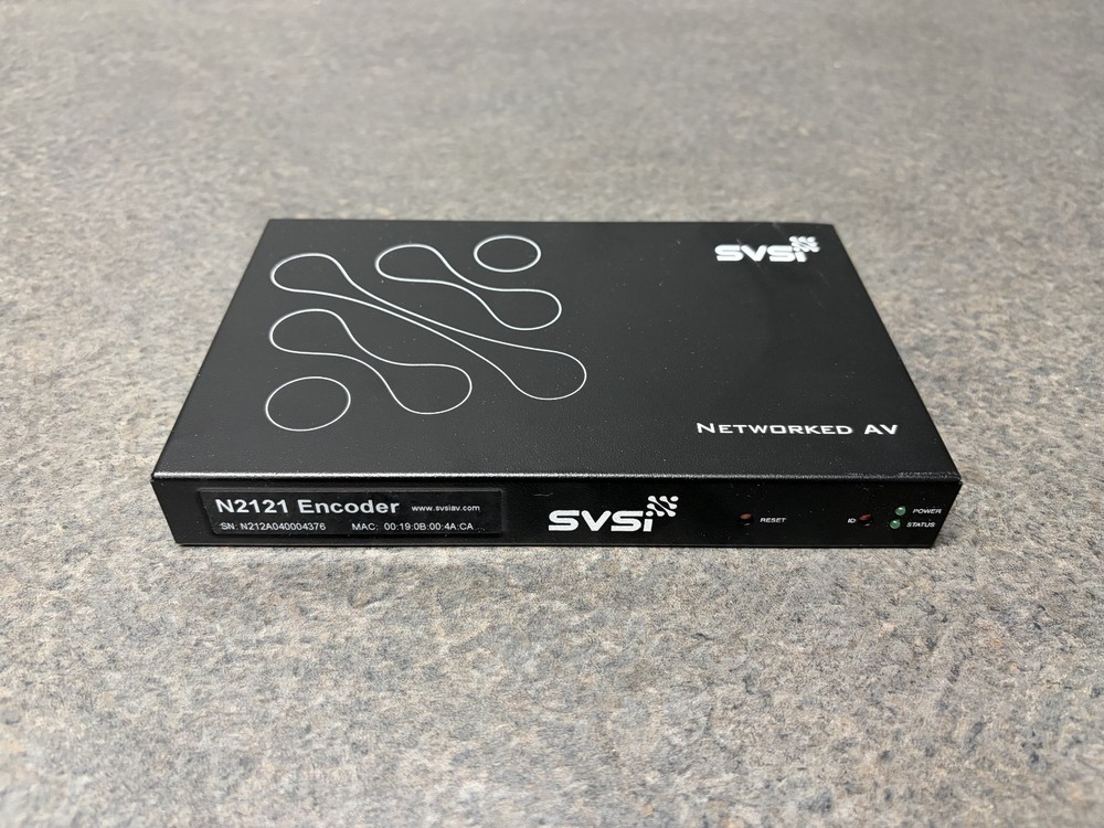 SVSi N2121 Encoder AMX Volante AV Over IP Transmitter CAT6 Network