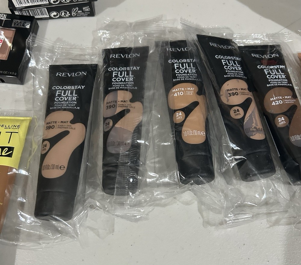Lot of (100) Assorted Medium, Dark, Deep Makeup Products