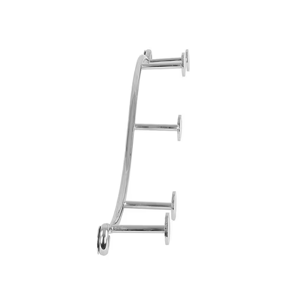 Sweep 5-Hook Single Wall Mount Rack in Chrome