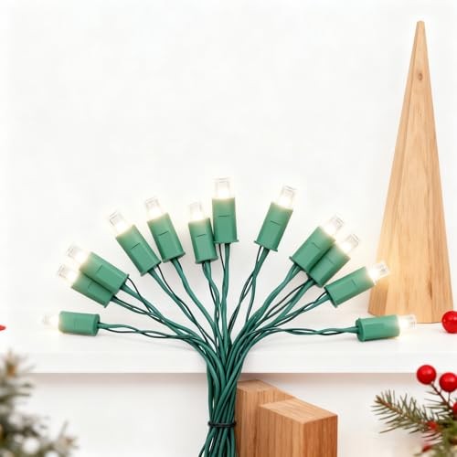 5MM Christmas String Lights (), Mini LED String 25FT Warm White - Steady