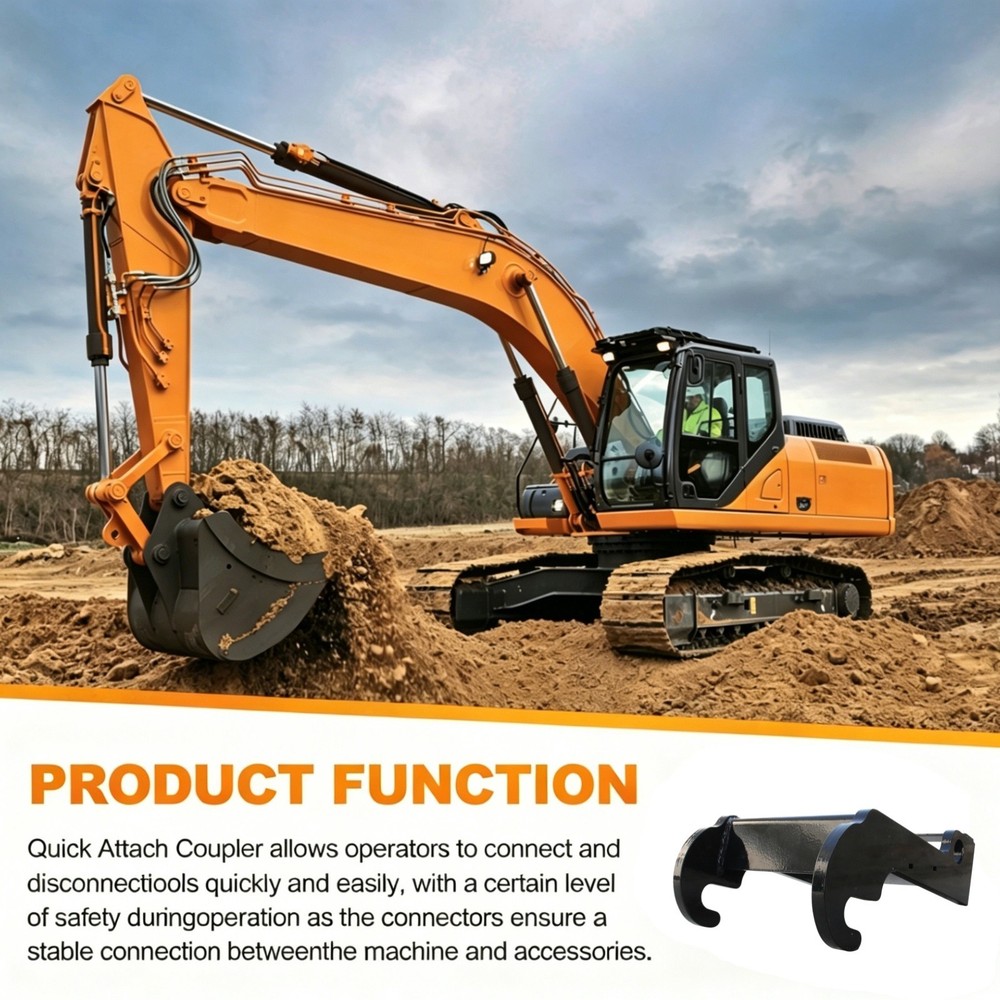 Quick Attach Excavator Coupler Bracket Fit For Bobcat X-change E Series US Stock