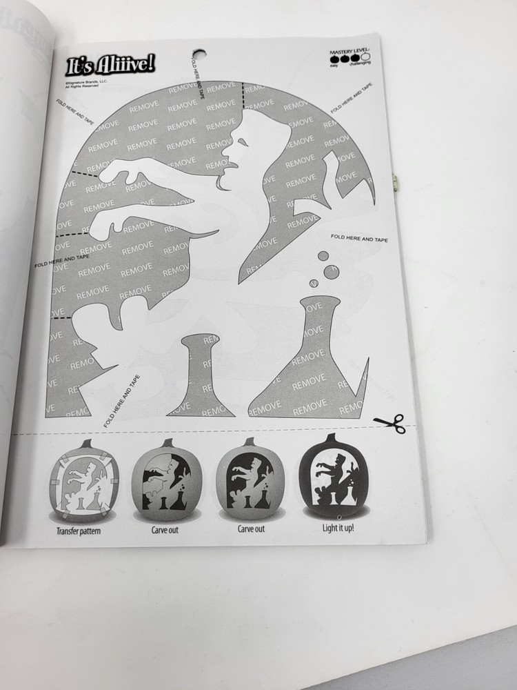 Pumpkin Masters Carving Kit 17 pieces 12 patterns 5 Tools Halloween