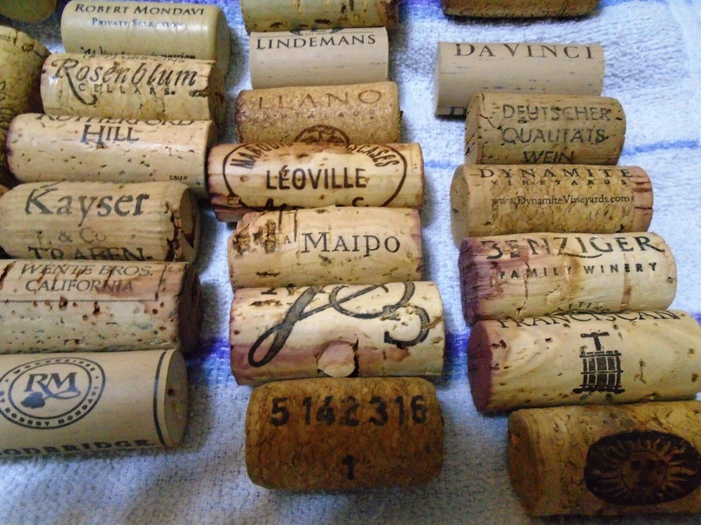 150 Wine Corks for Crafts, 72 different brands