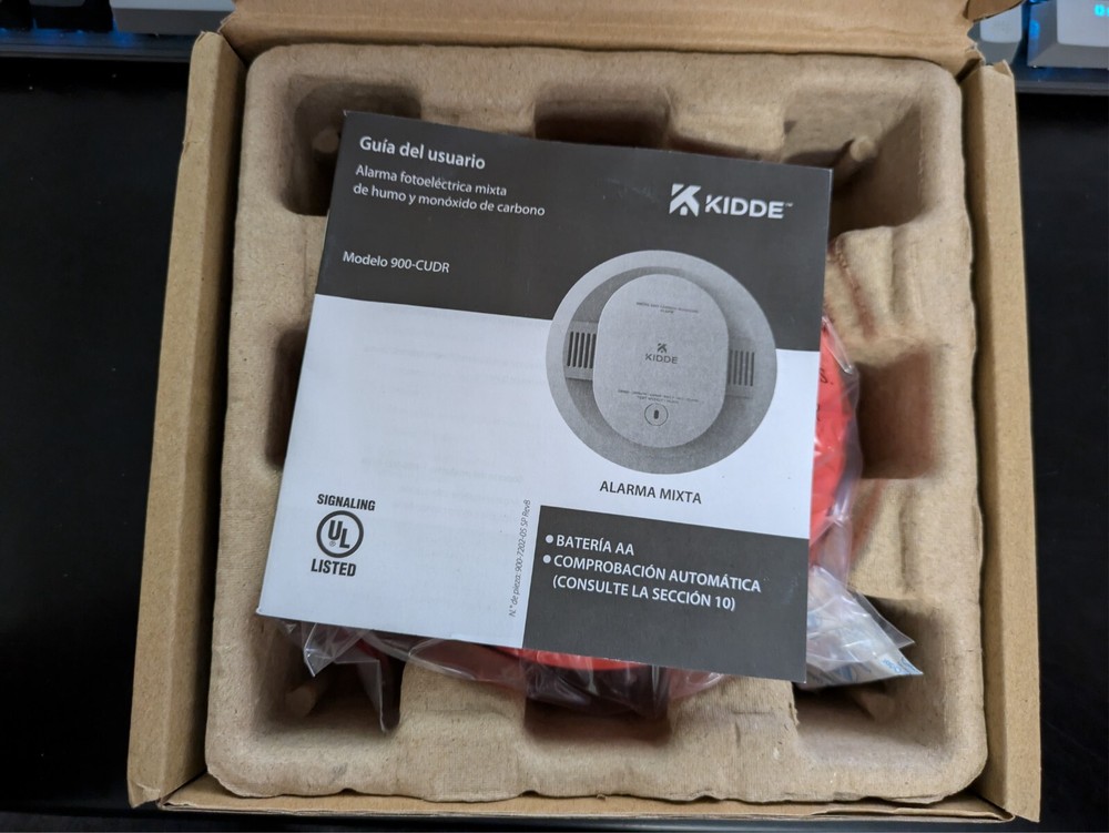 Kidde Smoke & Carbon Monoxide Detector, Battery Powered, LED Warning Indicators