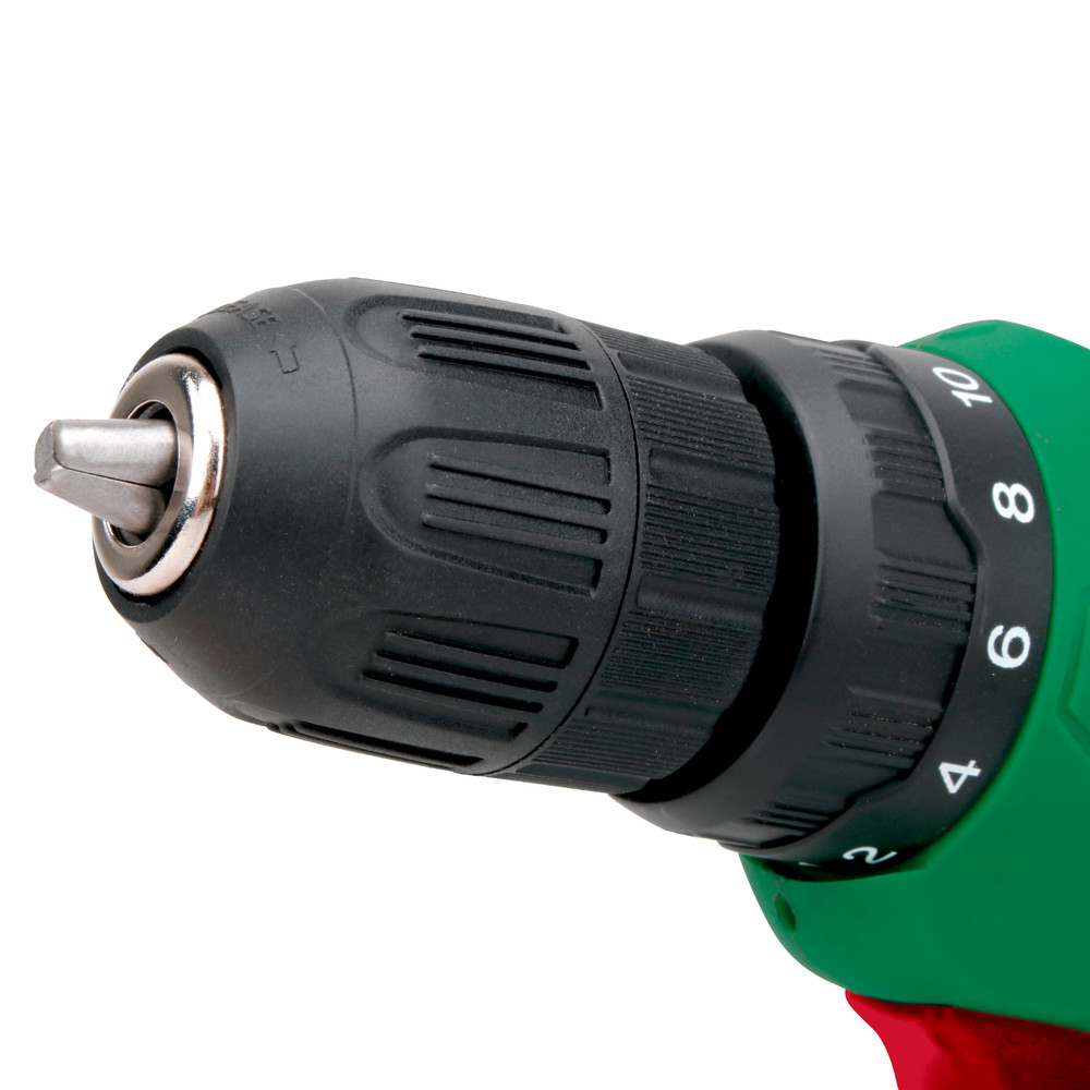 Variable Speed Cordless Drill Driver 12V Lithium Ion Battery LED Work Light