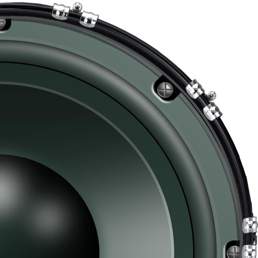 20" Custom Bass Kick Drum Front Head Graphic Graphical Speaker 1