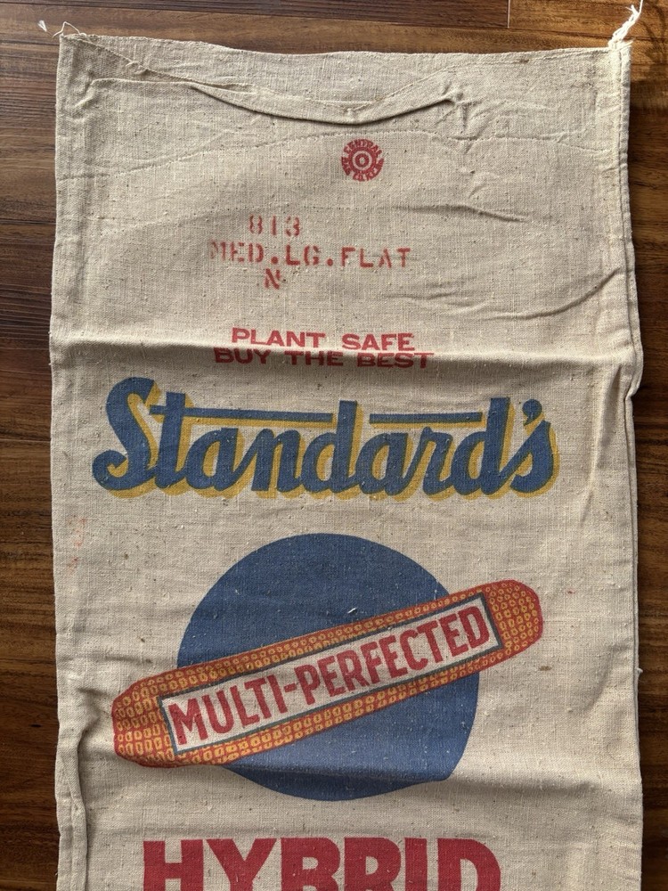 Vintage Standard's Hybrid Seed Corn Cloth Seed Sack