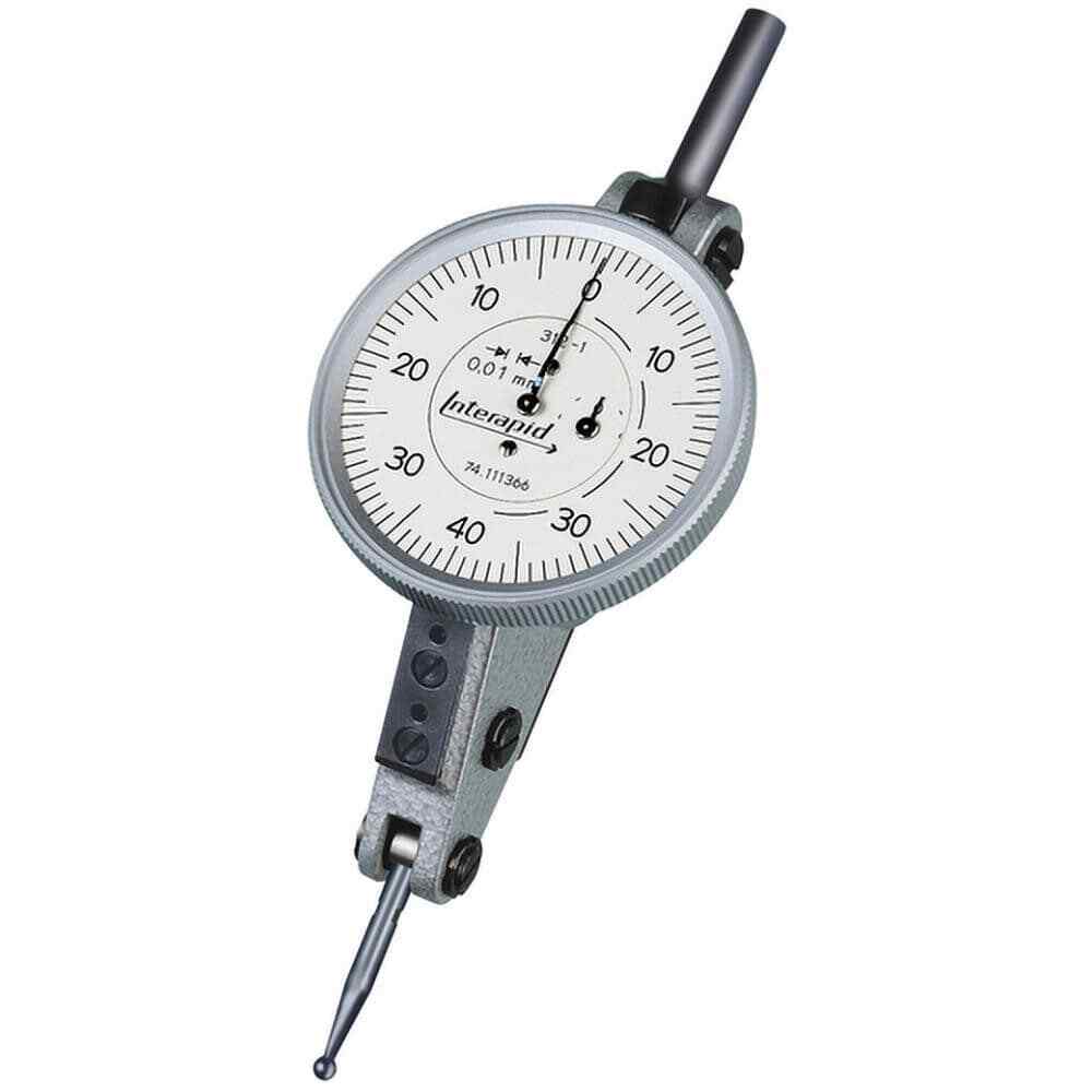 INTERAPID. 0.4 mm Range, 0.002 mm Dial Graduation, Horizontal Dial Test Indic...