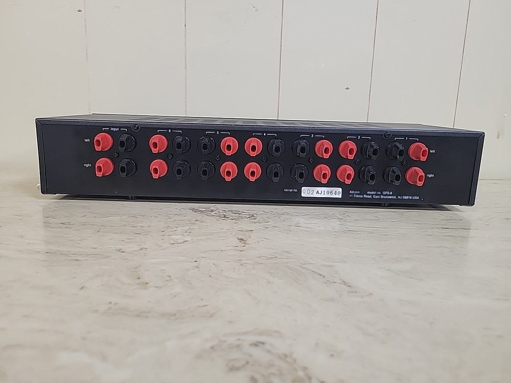 Adcom GFS-6 Speaker Selector Switch Box 6 Pair Stereo Speaker Switcher
