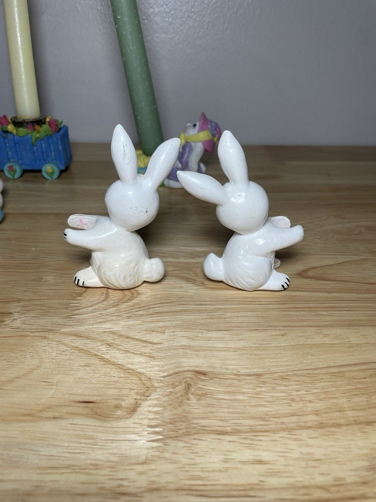 Big VTG Easter Lot! Easter Bunny Rabbit Train Candle Candlestick Dayton Hudson!