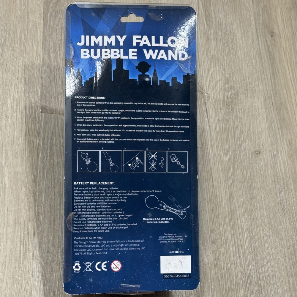 Jimmy Fallon Universal Studios Race Through New York Bubble Wand