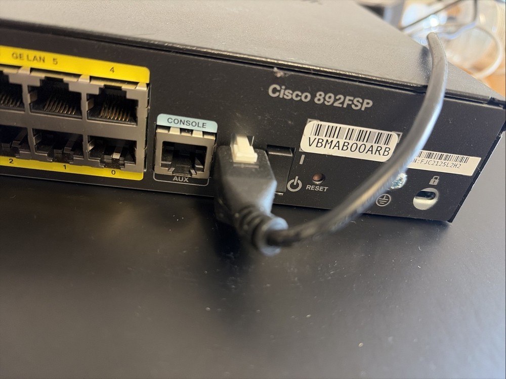 Cisco 892FSP 890 Series Router Gigabit Ethernet Untested