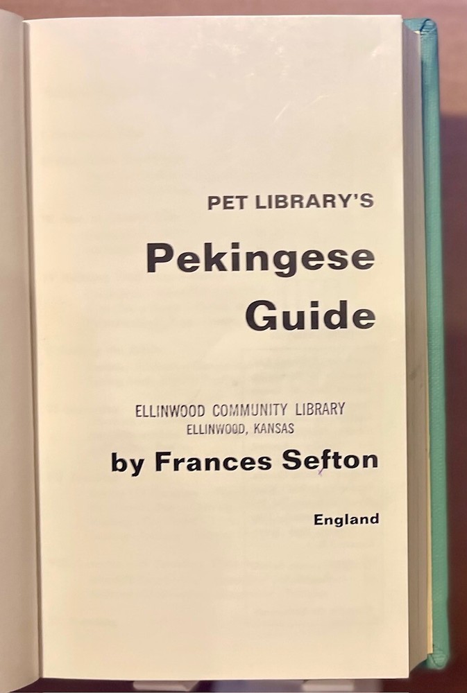 Pet Library's pekingese guide