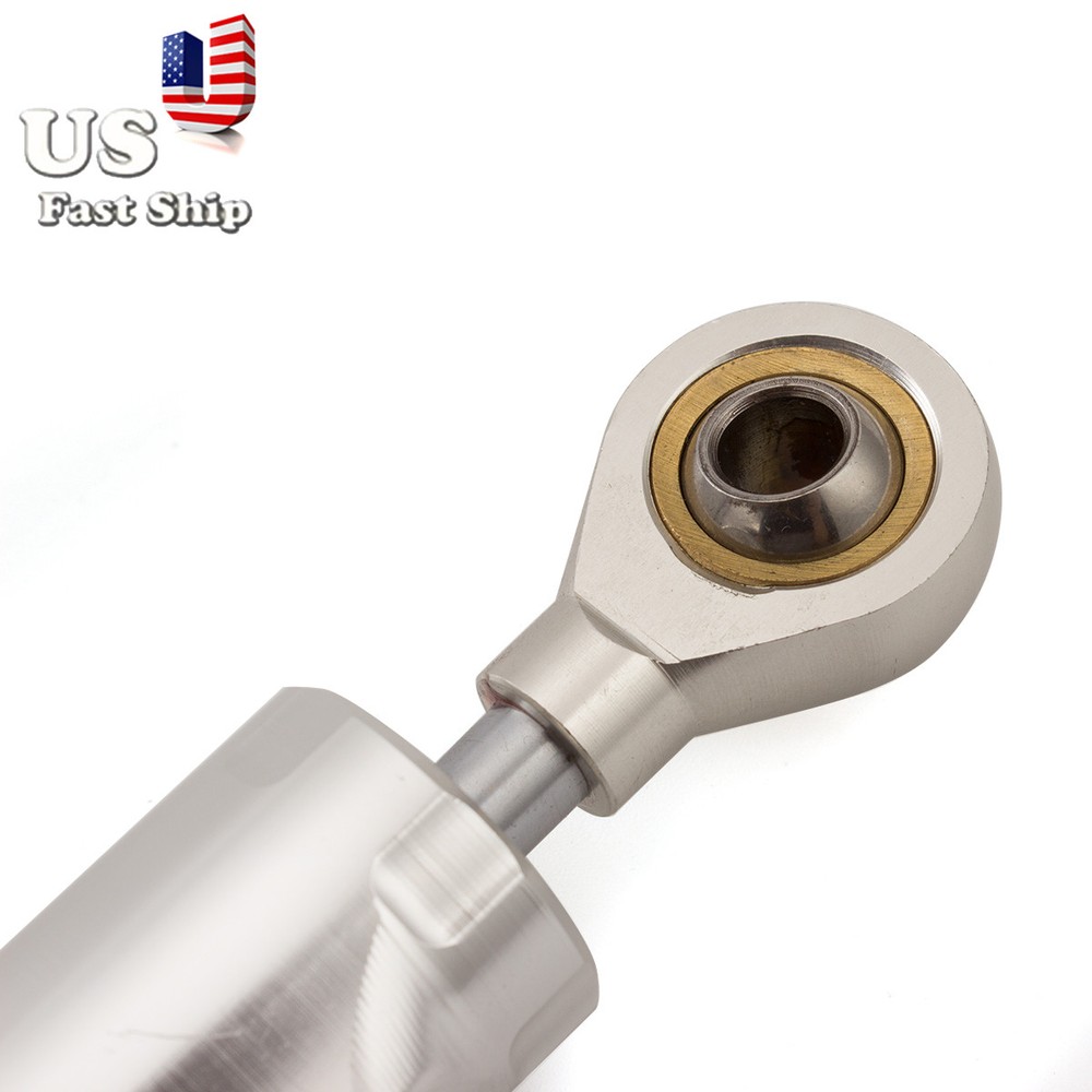 CNC Silver Steering Damper Stabilizer Linear Reversed For Motorcycle Scooters