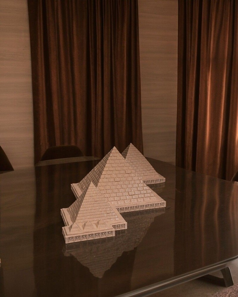 Giza Pyramid Complex Model – 280mm Base x 90mm Height