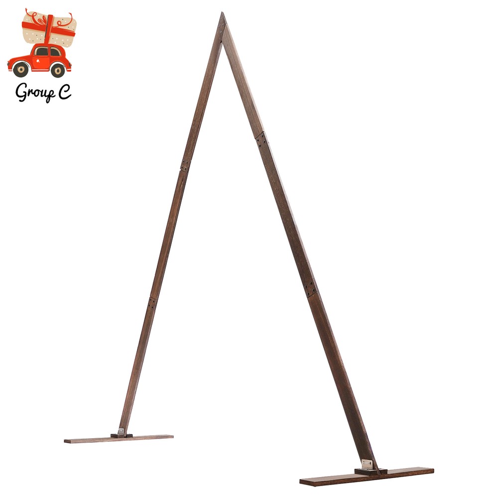8.2ft Vintage Wood Wedding Arch Backdrop Flower Stand Rack Background Decor Prop