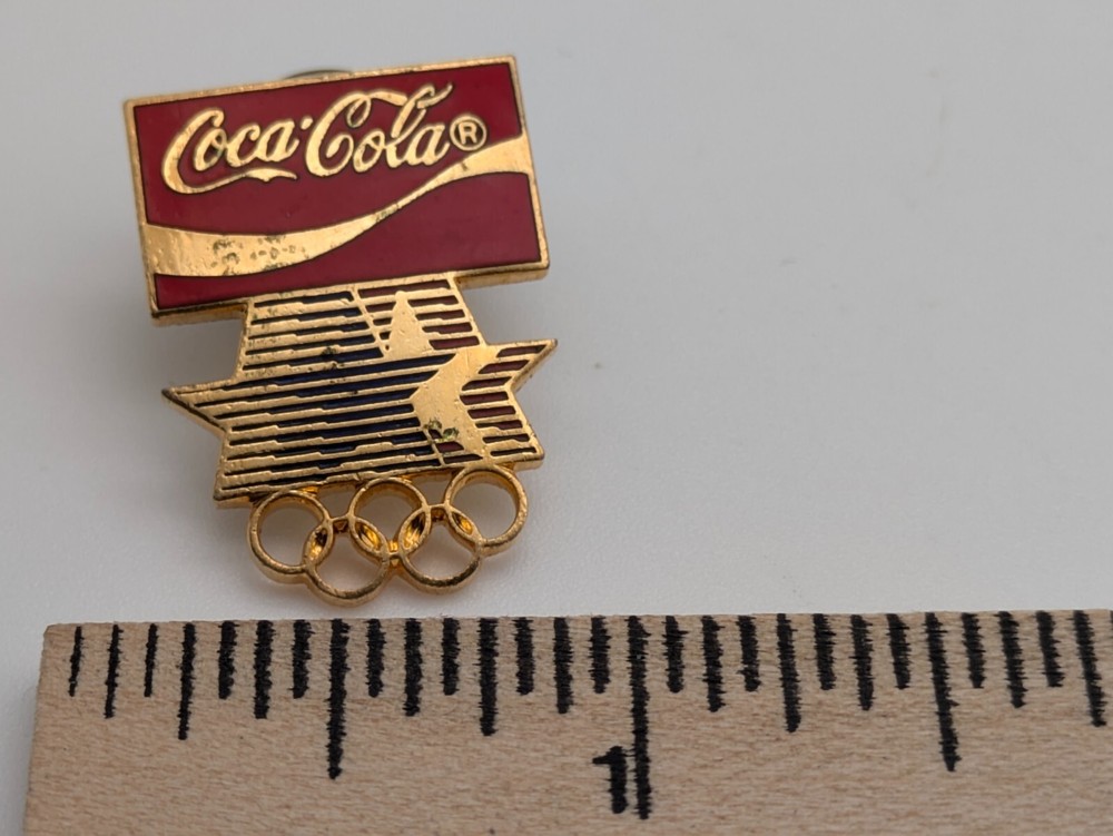 Coca Cola Olympics Lapel Pin Souvenir