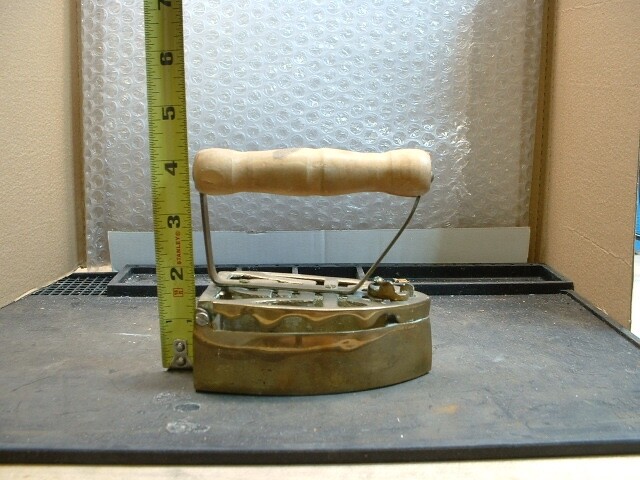 Solid Brass Charcoal Iron
