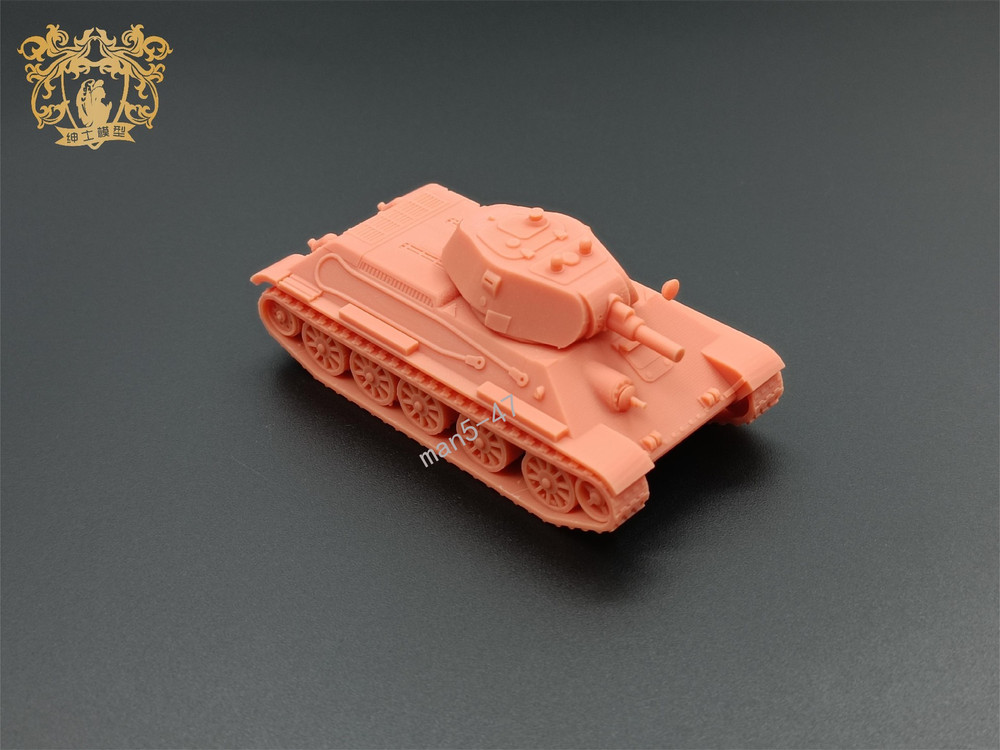 3D Printed 1/72/100/144 Soviet A-32 medium tank Model Unpainted