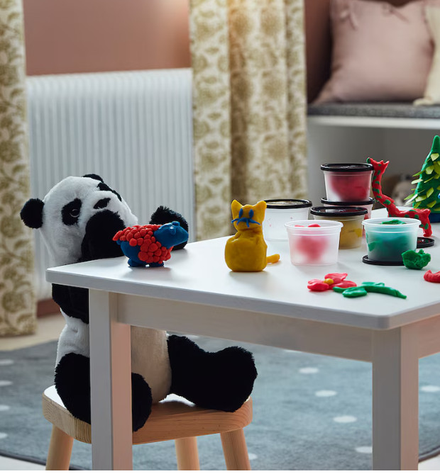 Kramig Panda Soft toy, white/black, 11 ¾ "