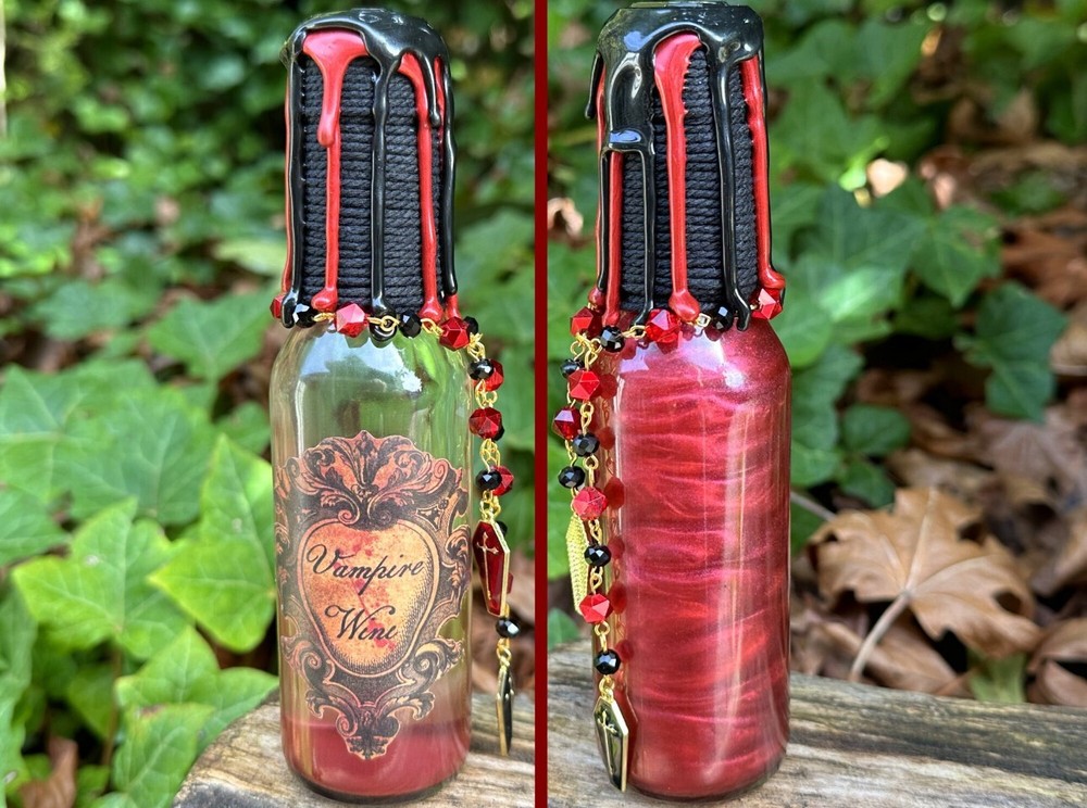 Vampire Drink Decorative Color Changing Potion Bottle Bookshelf Gothic Decor