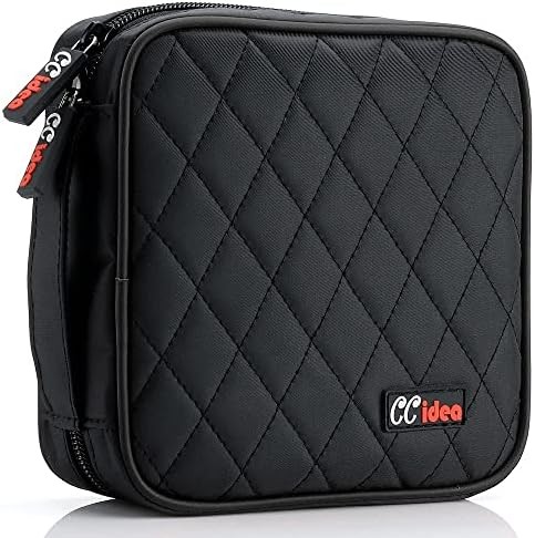 Portable CD DVD storage case organizer