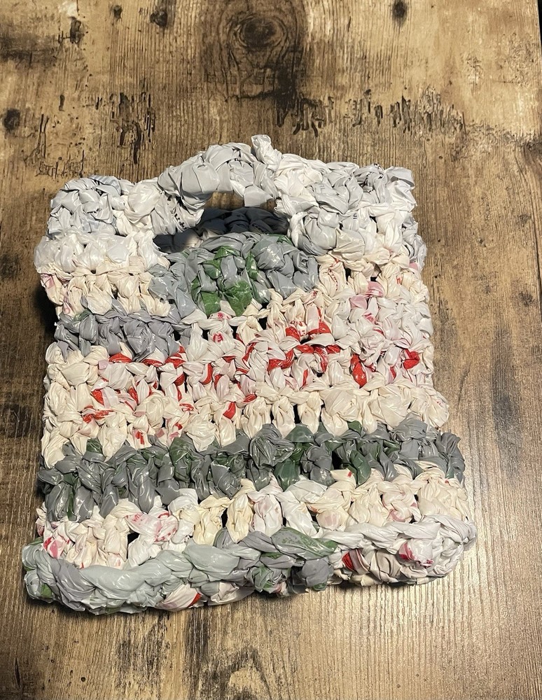 Handmade Crochet Plarn Bag