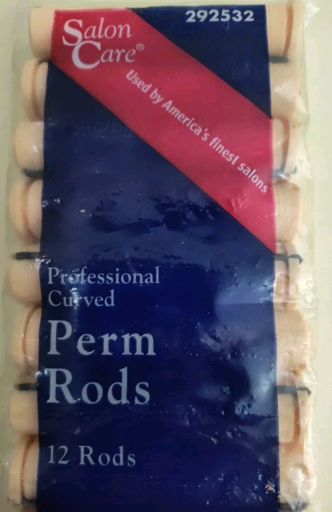 Salon Care Curved Perm Rods 12 Per Pack #292532 Permanent