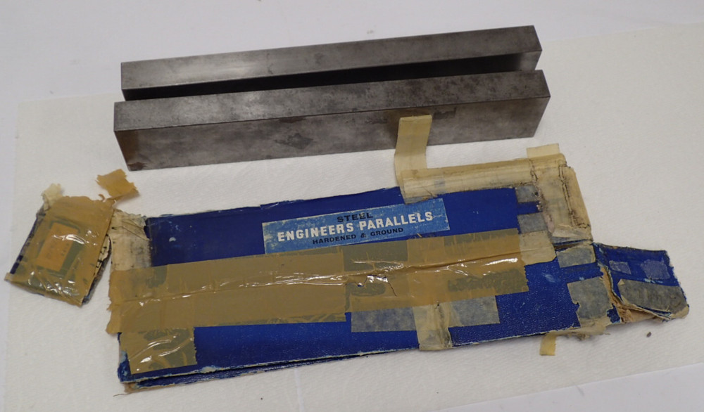 ENGINEERS PARALLELS STEEL BLOCKS 2x1x12''