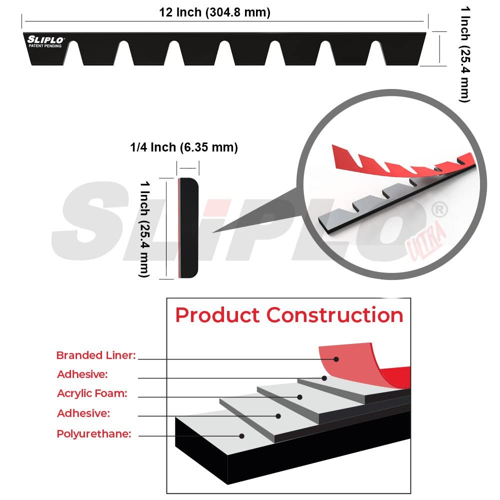 SLIPLO Ultra Universal 8 Pack Front Bumper Scrape Guard Skid Plate Protector